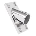 thumbnail image 4 of Stainless Steel 45 Degree Rectangular Base Durable Boat Hand Rail Fitting for Boats22mm,, 4 of 5