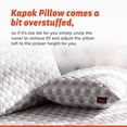 thumbnail image 5 of Layla Sleep Kapok Pillows | Standard/Queen | Natural Fill | Cooling Capabilities | Comfortably Adjustable | Airy Cloud Feel, 5 of 5