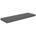 thumbnail image 4 of vidaXL Floating Wall Shelves 2 pcs High Gloss Grey 80x23.5x3.8 cm MDF, 4 of 5