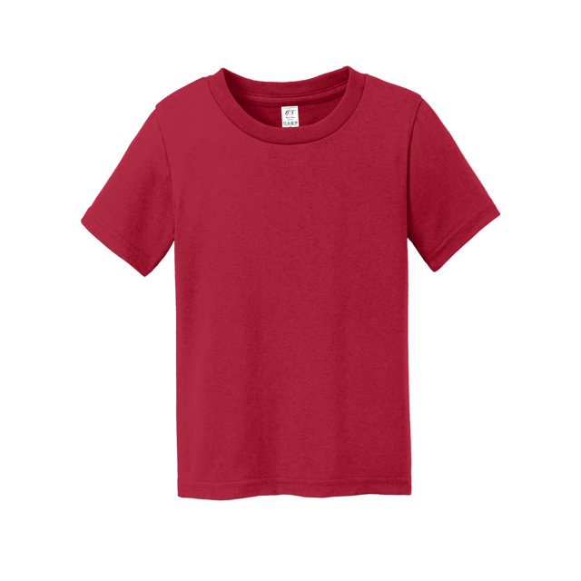 Gravity Threads Toddler Soft Cotton Short-Sleeve T-Shirt - Red - 2T