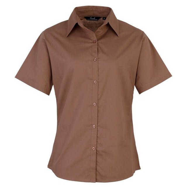 Premier Blouse en Popeline à Manches Courtes / Chemise de Travail Unie