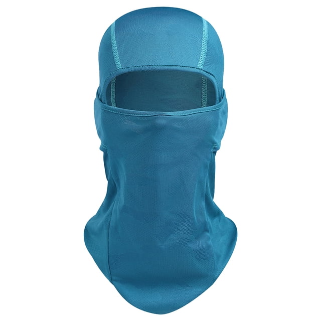 relayinert Cycling Skiing Outdoor Riding Hooded Windproof Soft Half Elastic Headscarf Multifunction Breathable Mask lake blue 1Set