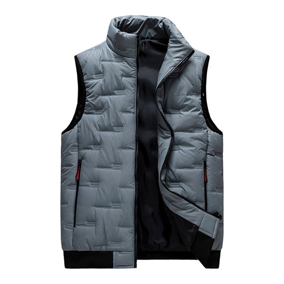 Pisexur Jackets for Men Work Jacket Standing Collar Multiple Pockets Outdoor Photography/Sports Jacket Coat Gray,M