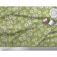 thumbnail image 3 of Soimoi Polyester Crepe Fabric Leaves & Aster Floral Print Fabric by The Yard 52 Inch Wide, 3 of 3