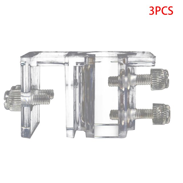 facefd 3 Pieces Aquarium Inflow Outflow Tube Holder Acrylic Acrylic Fix Hose Mount Fix Hose Pipe Mount Freshwater Fish Planted Aquarium Fixing Tubing Clamp