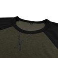 thumbnail image 5 of RXIRUCGD Chandail à Capuchon à Col Rond pour Homme, Assorti de Couleurs, Retour aux Anciens, Vert Armée, Taille : L, 5 of 5