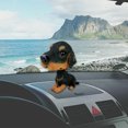 thumbnail image 1 of Resin Bobble Head Car Ornament – Spring-Shaking Dashboard Decor for Cars/Trucks, Multi-Color Self-Cleaning Auto Accessories ,4.3in Black, 1 of 8
