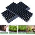 thumbnail image 2 of CJiaWei 5pcs 200 Lids Growing Trays Mini Cells Germination Vegetable Trays Heavy Duty Sprout Growing Flat Sprout Tray For Transplant Growing Microgreens, 2 of 5
