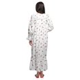 thumbnail image 4 of Moomaya Chemise de Nuit Maxi Boutonnée à Manches Longues Imprimée en Coton pour Femmes, 4 of 5