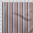 thumbnail image 2 of oneOone Cotton Poplin Fabric Multicolor Stripe Printed Craft Fabric BTY 42 Inch Wide, 2 of 3