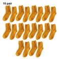 thumbnail image 4 of Xingzhi 10pieces Stably Fixed Elasticity Exquisite Craft Soft Texture Thick Socks Fit For All Feet Shape Wear-resistant Yellow 1Set, 4 of 6