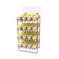 thumbnail image 4 of FixtureDisplays® Red Wire Small Bottle Canister 1.7" Wide Slot Nail Polish Display Rack Countertop 12050, 4 of 6