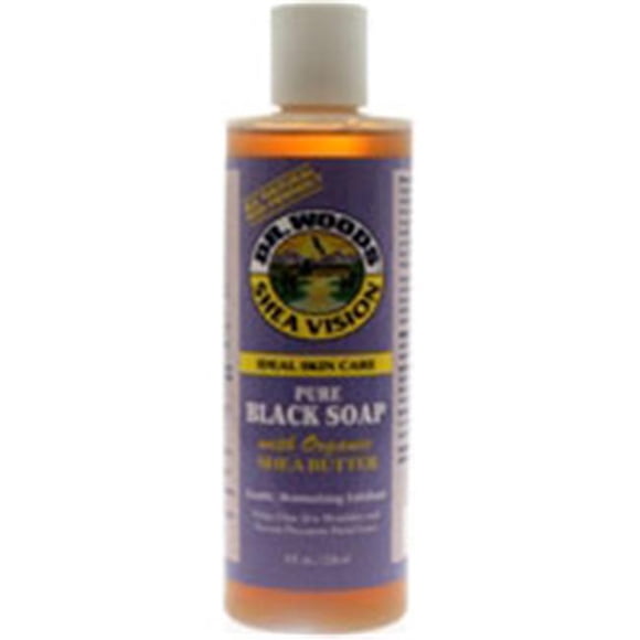 Dr. Woods Shea Vision Pure Savon Noir au Beurre de Karité Biologique - 8 fl oz