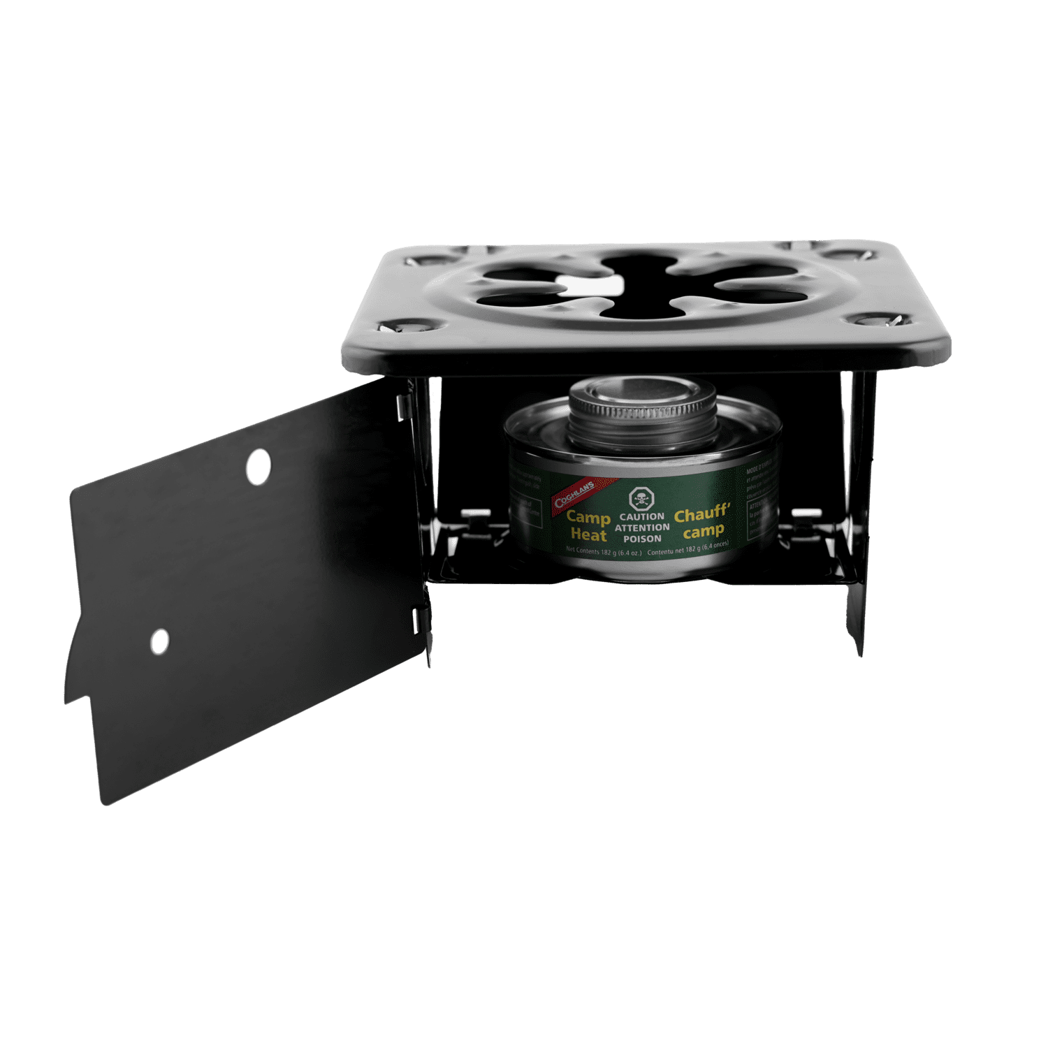 Réchaud de camping pliant et portable Coghlan’s — compact, léger en acier pour le camping et les situations d’urgence