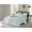 Dusty Mint, variant on Natural Crinkle Fabric Ultra Soft Solid Duvet Cover Set - Zipper Closure