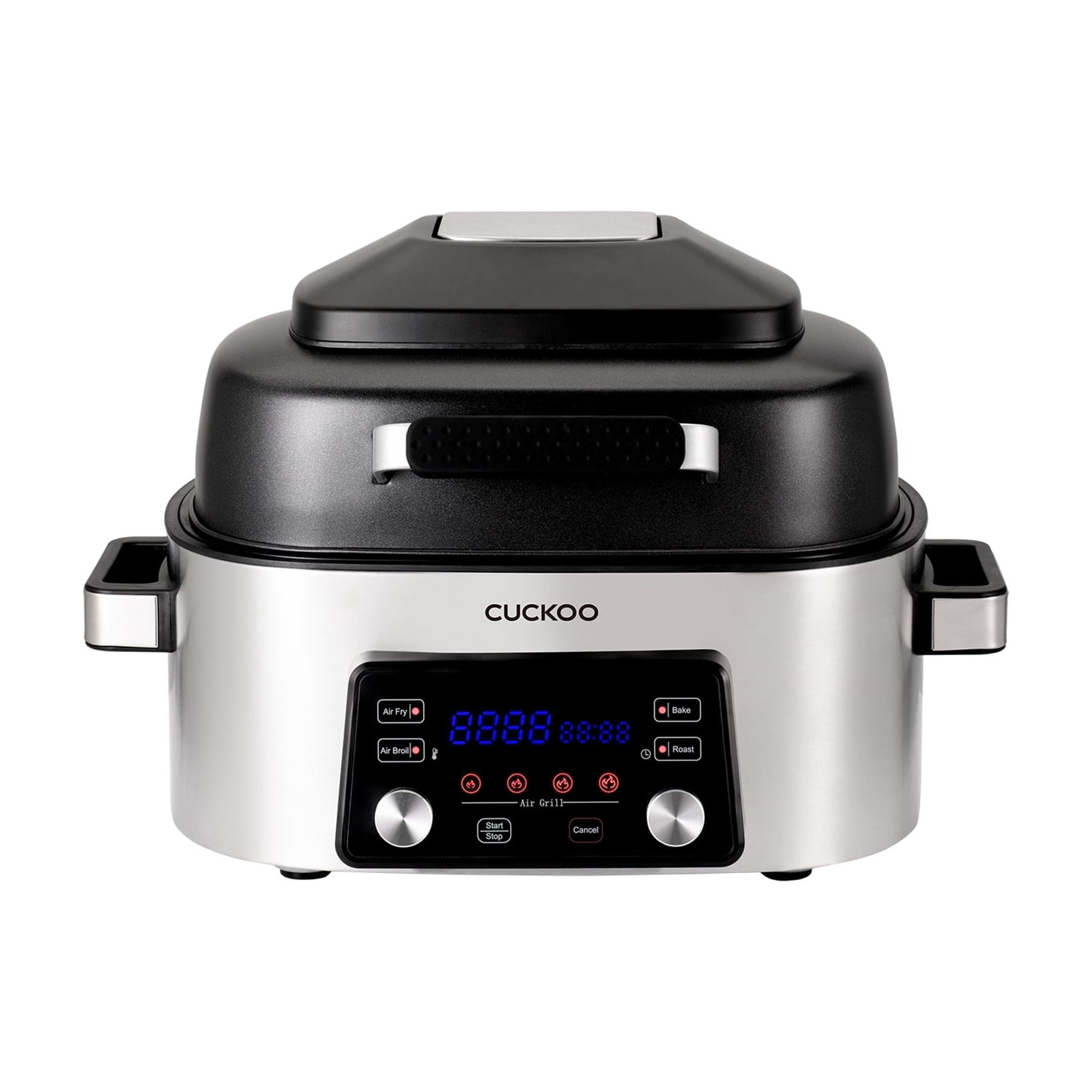 CUCKOO CAFG-A0601S Countertop Air Grill | Air Grill, Air Fry, Roast, Bake & Broil, Easy to Clean, Dishwasher Safe Accessories, Recipe Book Included, Stainless Steel