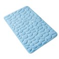 thumbnail image 1 of Hi,Fancy Embossed Bath Mat Quick-Drying Solid Color Shower Absorbent Bathroom Rug Large Kitchen Washroom Door Bathmat Kids Safety Light Blue 50x80cm, 1 of 8