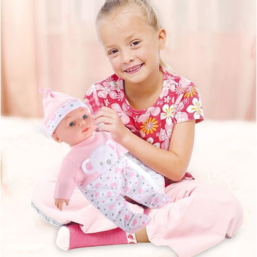 EGNMCR 12 Inch Cute Soft Baby Dolls, Vinyl + Cotton Baby Dolls With Clothes Set Realistic Doll Look Real Girl baby doll Birthday Gifts for Kids