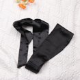 thumbnail image 4 of Women Silk Bow Solid Color Waist Belt Simple Classic Silk Ribbon Sash (Black), 4 of 9