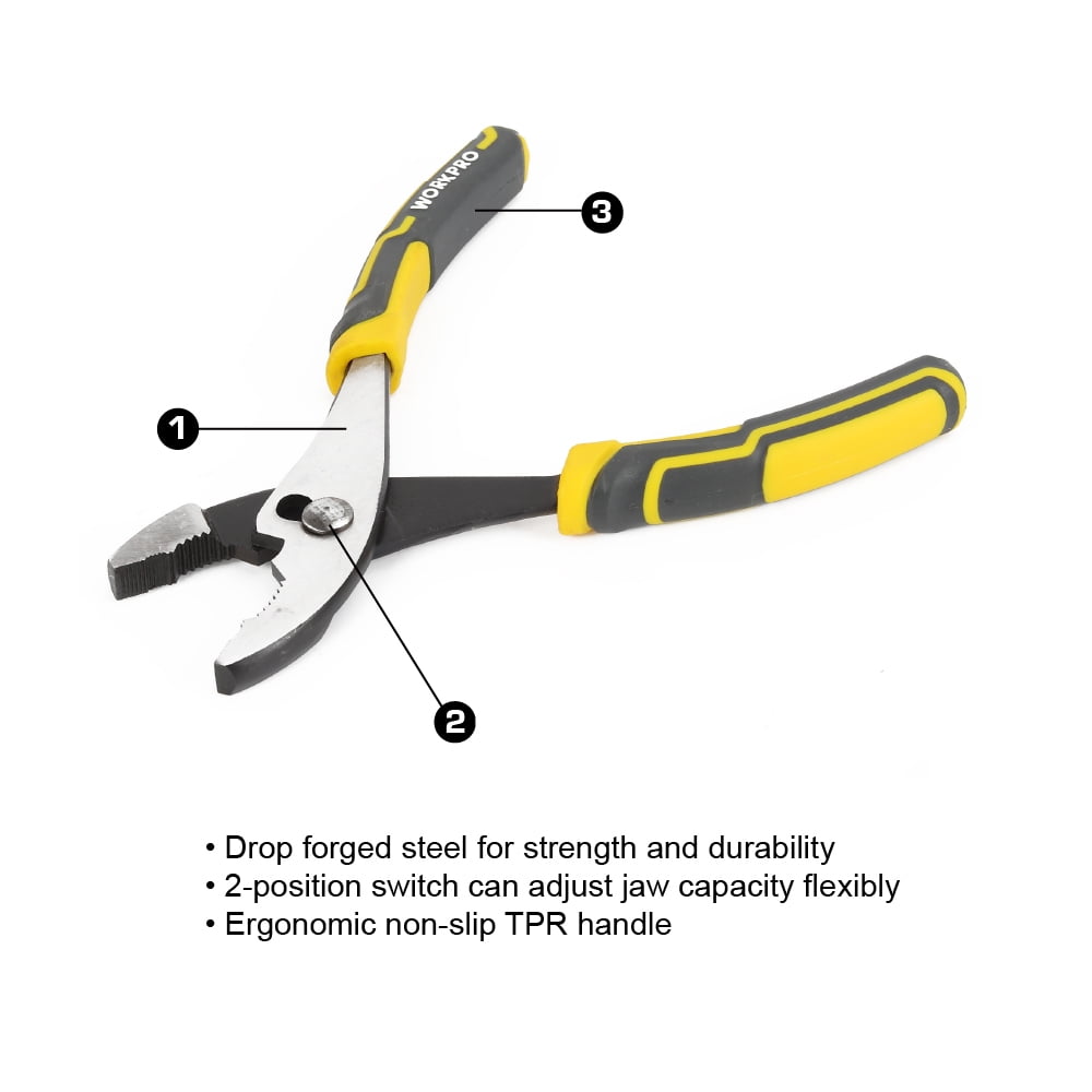 WorkPro 8" Slip Joint Pliers