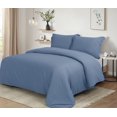 thumbnail image 3 of Swift Home Ultra Soft Solid Duvet Cover Set, King, Blue, 3 of 4