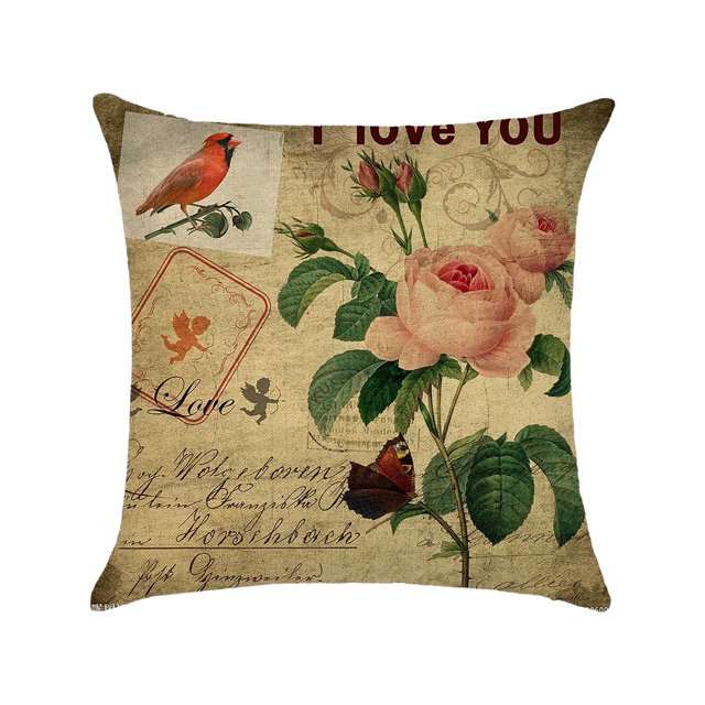 mmirethe Wide Application Cushion Covers For Coordinated Home Easy To Change Pillowcase kztym001-9 2Set