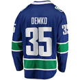 thumbnail image 2 of Thatcher Demko Vancouver Canucks NHL Fanatics Breakaway Home Jersey, Small, 2 of 3