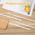 thumbnail image 3 of EcoNesxp 7 Inch Adjustable Sliding Door Security Lock Bar Fixed Window Guard Door Security Device Piece Window Security Bar White, 3 of 5