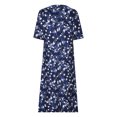 thumbnail image 4 of Jusqu'à 65 % de Rabais! Robes d'Été à la Mode pour Femmes 2024 Grande Taille Décontractées Imprimées à Manches Courtes Robe à Manches Courtes à Col Rond Robe Longueur Cheville, 4 of 5