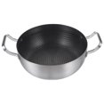 thumbnail image 3 of Stainless Steel Pan Nonstick Frying Pan Coating Honeycomb Food Pot Skillet for Cooking, 3 of 8