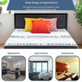 thumbnail image 5 of ViscoLogic Platform 12 inch High Heavy-Duty Metal Twin Size Bed Frame, Upholstered Headboard, With Wooden Slats, 12 Inch High, No Box Spring Needed, Twin Bed, 5 of 5