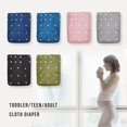 thumbnail image 4 of KaWaii Incontinence Adult Cloth Diaper With 1 XL Diaper Insert, Adjustable Reusable Postpartum Protective Underwear - Basil, 4 of 5