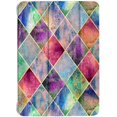 thumbnail image 1 of DuraSafe Cases iPad PRO 11 Pouces 2e 3e 4e [ PRO 11 2 3 4 Gen 2020 2021 2022 ] Léger Intelligent Support Ajustable Fonction Imprimée Design Épuré Étui à Rabat - Grille en Losanges, 1 of 7