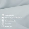 thumbnail image 3 of PiccoCasa 2 Pcs Body Pillowcases Microfiber Envelope Long Pillowcover, King Light Gray, 3 of 8