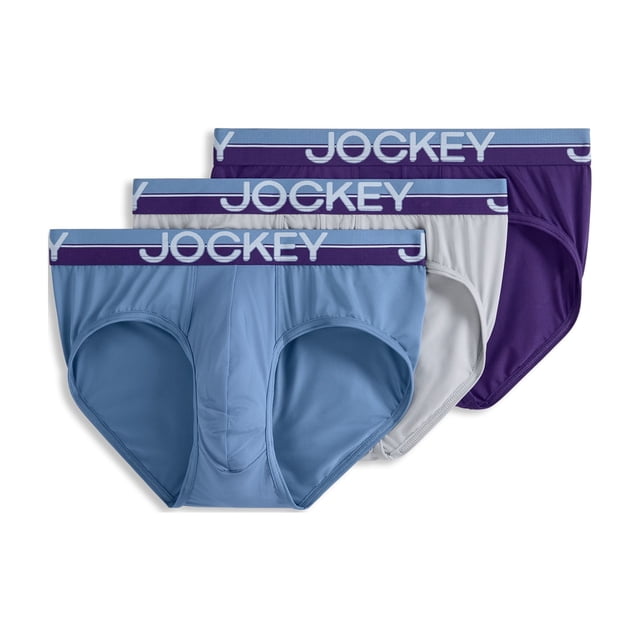 Jockey Men's Infinite Cool Microfiber Stretch Brief - 3 Pack