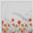 thumbnail image 2 of oneOone Polyester Lycra Fabric Leaves & Flower Panel Decor Fabric Printed BTY 56 Inch Wide, 2 of 3