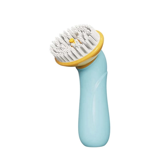 Soft Silicone Non Slip Handle Pet Bath Massage Brush Gentle Loose Hair Remover Grooming Scrubber For Dogs Cats Shower