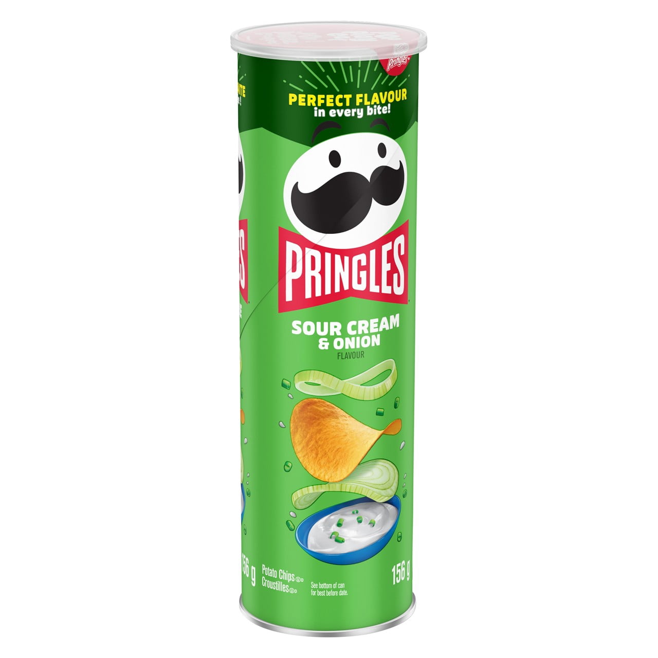 Croustilles Pringles Saveur de Crème Sure et Oignon 156 g