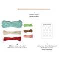 thumbnail image 3 of UNIQUE CREATIV CRAFT Macramé Wall Décor Kit - Mushroom, 1 pc, Age 8+, Beginner, 30 × 63 cm (24.8 in), 3 of 4