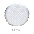 thumbnail image 3 of XZNGL Wheel Covers for Trailer Tires Tire Covers for Rv Wheel (4 Pack Silver), Oxford Sun Protectors for Motorhome Boating Trailer Camper Van Wheel Covers for Rv Tires, 3 of 8