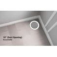 thumbnail image 2 of Achtek 10" Duct opening Solid Cast Aluminum Round Grille ( 12" Round Overall) | Powder Coated BLACK- With Holes For Wall / Ceiling, 2 of 9