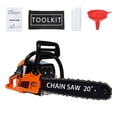thumbnail image 4 of Yedigre 20 Inch Gas Chainsaw, 58CC 2-Stroke Gas Powered Chainsaw, Handheld Cordless Chainsaw, High-Power Logging Saw for Wood Cutting and Tree Trimming, 4 of 7