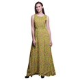 thumbnail image 1 of Bimba Robe Longue Décontractée Sans Manches à Col Rond pour Femmes, Imprimé Floral, XX-Grand, 1 of 6