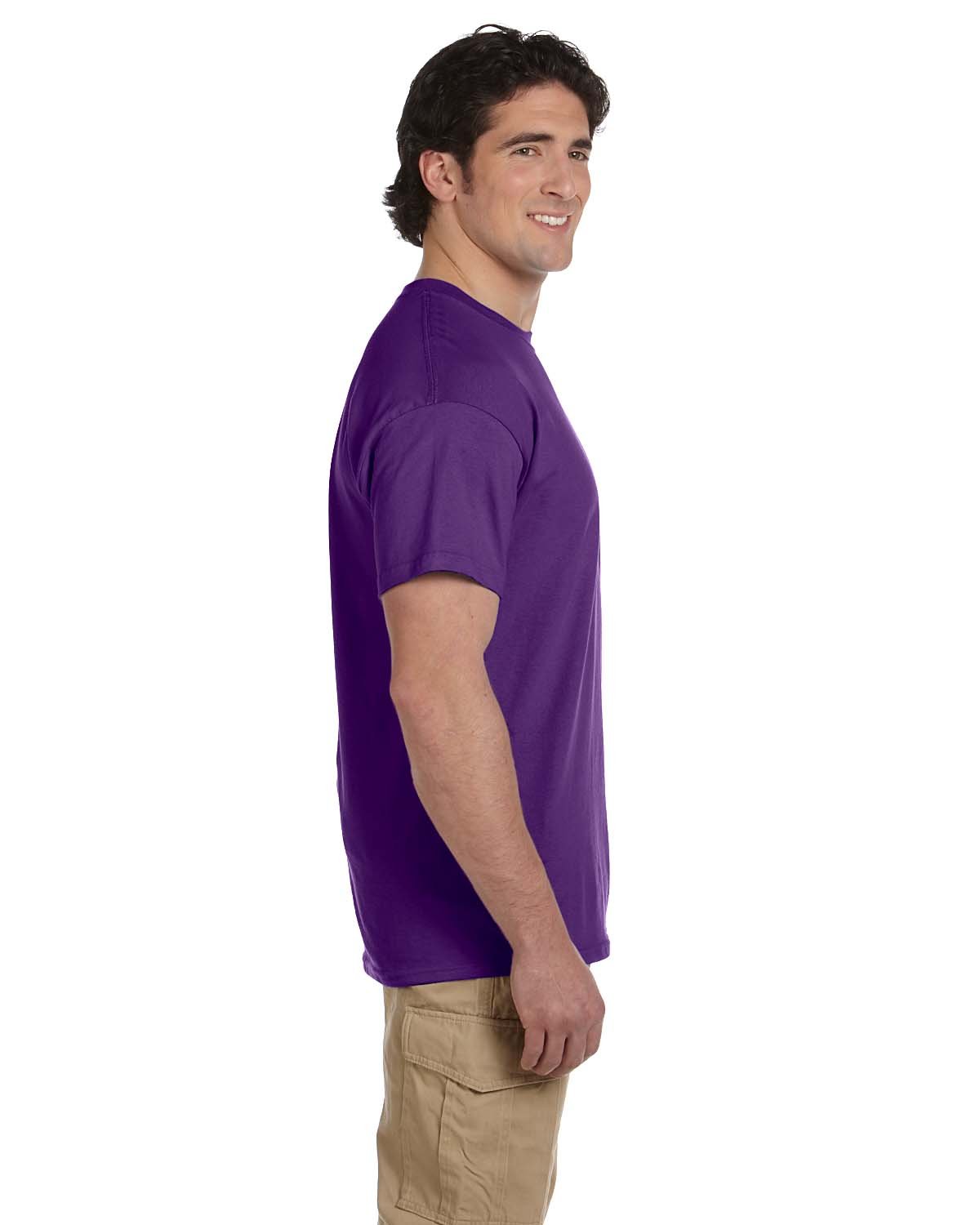 Gildan Men's Ultra Cotton Tee Extended Sizes, Purple, XX-Large