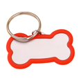 thumbnail image 1 of Fokuz Stainless Steel Engraved Glitter Bone Shape ID Double Custom Text Lightweight Cat Name, 1 of 4