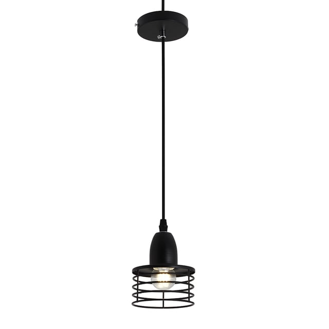 Labymos CalmGeek AC110-120V 40W(Max.) Industrial Retro Style Pendant Light Ceiling Lamp E26 Base Socket Holder