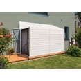 thumbnail image 1 of Yardsaver® 4 x 10 ft Steel Storage Shed Pent Roof Eggshell, 1 of 6