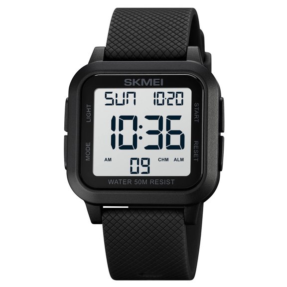 SKMEI 1894 sports watches Countdown double time watch Chronograph table Digital watches 50 meters waterproof watch