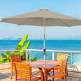thumbnail image 4 of Dvkptbk 8.8ft Beach Umbrella for Sand, Outdoor Portable Patio Umbrella Replacement Canopy for 8 Ribs, 4 of 5