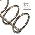 thumbnail image 4 of Unique Bargains 1' Dia. 3 Circle Detachable Metal Binder Rings Loose Leaf Rings, Dark Grey 4 Pack, 4 of 6